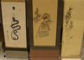 Three Asian Scroll Paintings