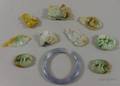 Ten Carved Jade Pendants and Other Items