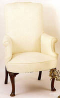 English Queen Anne mahogany easy chair ca 1735