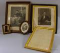 Seven Assorted 19th Century Painted Gilt and Walnut Frames