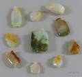 Ten Carved Jade Snuff Bottles
