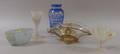Five Assorted Art Glass Table Items