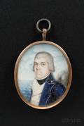 Portrait Miniature of a Sea Captain