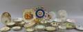 Fortyfive Handpainted and Transfer Decorated Porcelain Plates Bowls and Table Items
