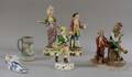 Six Assorted Decorated Ceramic Figural and Table Items