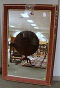 Painted Victorian Gesso and Giltwood Mirror