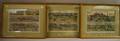 Set of Three Framed Handcolored Views of India and Lands of the Indian Ocean