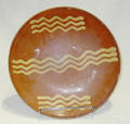 Pennsylvania redware plate ca 1850
