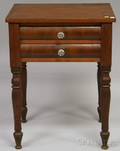 Classical Cherry and Mahogany Veneer Twodrawer Stand