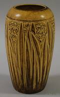 Rookwood Pottery Matte Sepia Glazed Daffodildecorated Vase