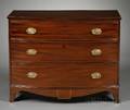 George III Mahogany Bowfront Chest of Drawers
