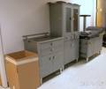 Fourpiece Midcentury Painted Metal Medical Examining Room Suite