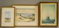 Three Framed Shipthemed Works