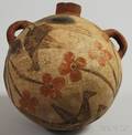 Zia Painted and Handled Pottery Canteen