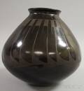 Northern Mexican Signed Black on Black Pot