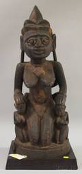 Yoruba or Yorubastyle Kneeling Female Figure