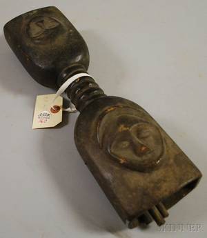 Ibibio Double Bell  Wand