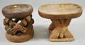Two African Carved Wood Stools