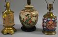 Three Chinese Export Porcelain JarTable Lamps