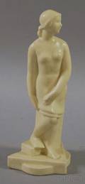 Rookwood Pottery Ivory Glazed Figure of a Woman