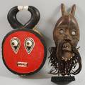 Two Africanstyle Wooden Masks