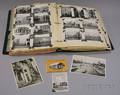 Album of European Travel Postcards Photographs and Ephemera