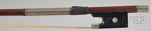 French Silver Mounted Viola Bow for Chanot  Chardin