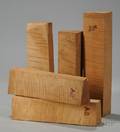 Five Maple Violin Neck Blocks