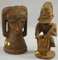 Two Yoruba African Wooden Carvings