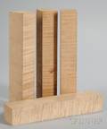 Four Maple Violin Neck Blocks
