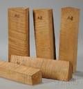 Five Quartersawn Maple Violin Neck Blocks