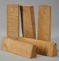 Five Quartersawn Maple Violin Neck Blocks
