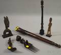 Six Carved Wooden Ethnographic Items