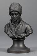 Wedgwood Black Basalt Bust of Rousseau