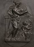 Wedgwood and Bentley Black Basalt Tablet Depicting Venus and Cupid