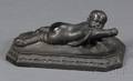 Wedgwood Black Basalt Model of a Reclining Boy
