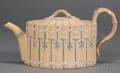 Wedgwood Encaustic Decorated Caneware Teapot and Cover