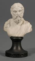 Wedgwood and Bentley White Jasper Bust of Aristophanes