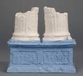 Wedgwood Blue and White Jasper Double Ruined Column Vase