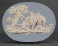 Wedgwood and Bentley Solid Blue Jasper Oval Plaque