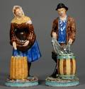 Pair of Wedgwood Majolica Figures