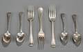 Group of British Georgian and Victorian Silver Flatware