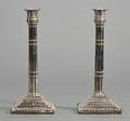 Pair of Victorian Silverplate Candlesticks