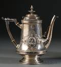 Wood  Hughes Sterling Medallion Coffeepot