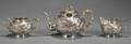 Threepiece Chinese Export Silver Tea Set