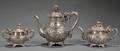 Three Chinese Export Silver Tea Wares