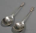 Two English Silver Apostle Spoons