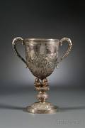 Large Chinese Export Silver Cup