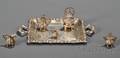 Sixpiece Miniature Dutch Silver Tea Service