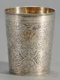 German Parcelgilt Silver Beaker